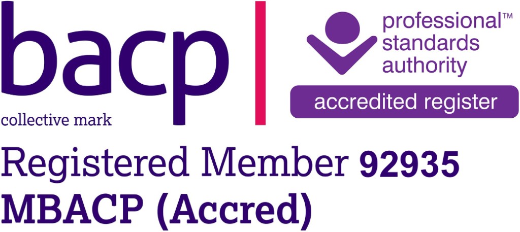 BACP accredited register and membership logo