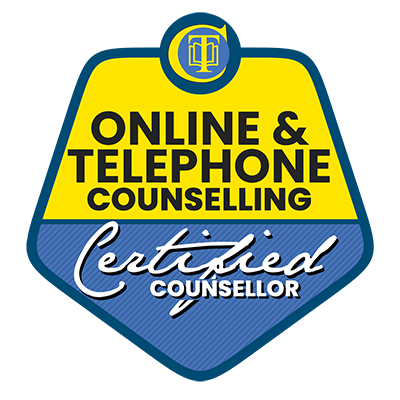 Online and Telephone Counselling Certified Counsellor badge